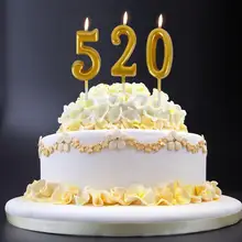 1 шт. часы «арабский номер» 0-9 восковые свечи цифровой торт Топпер дети партии счастливый орнамент дня рождения Торты наружное декорирование