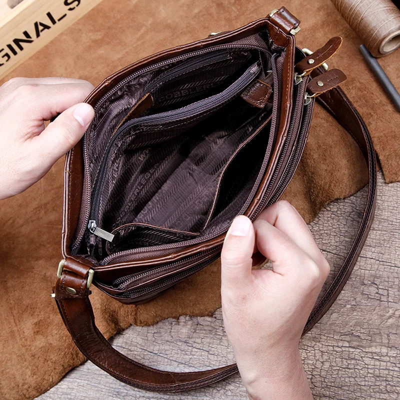 Cobbler Legend Genuine Leather Shoulder Crossbody Bag Women Handbags Vintage Messenger Bag High Quality Female Bags For Ladies