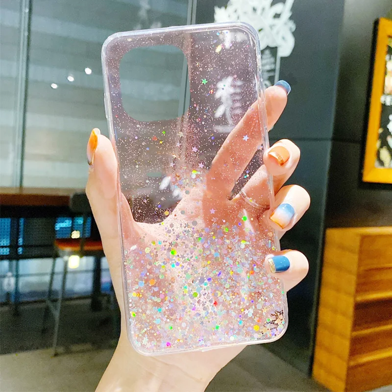 Für Xiaomi Mi 11T Mi 12 Pro Fall Klar Glitter Bling Telefon Fall Für Redmi Hinweis 9 9S 11 10 10S 11S 10T Lite Poco M4 X3 Pr_voghion.com