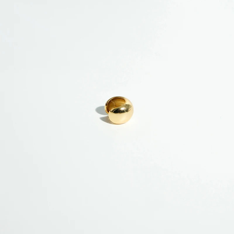 GHIDBK трендовые серьги ручной работы без пирсинга хрящей массивные клипсы для ушей минималистское Кольцо Серьги необычные ювелирные изделия - Окраска металла: gold small