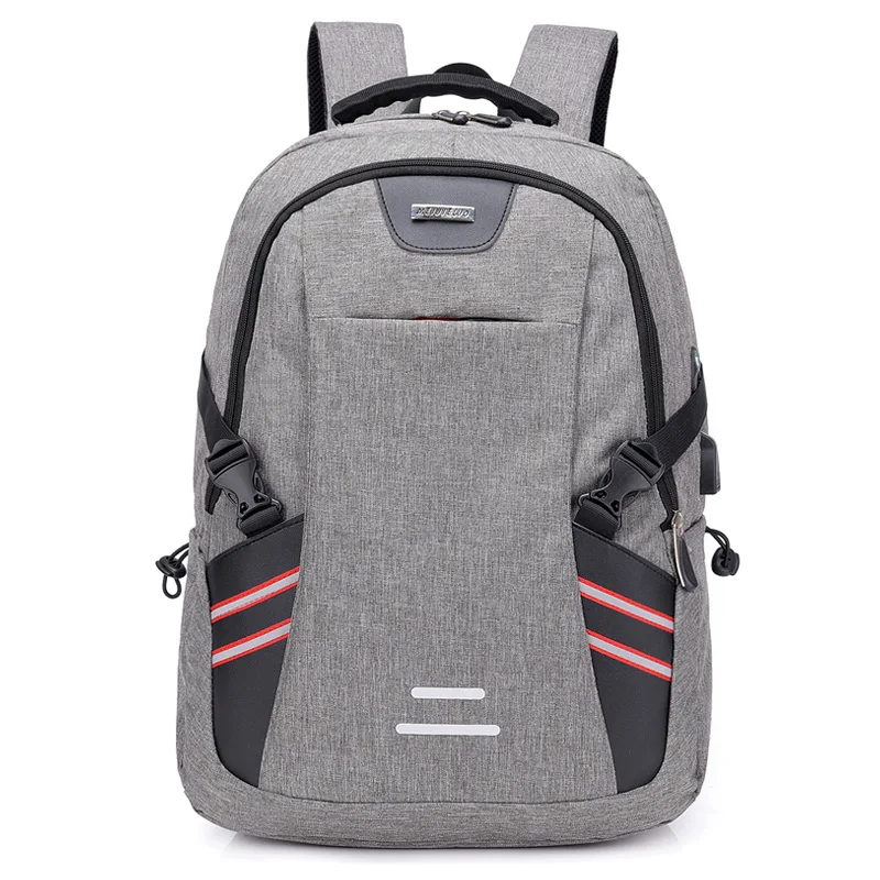

Oxford Cloth USB Charging Laptop Backpack Travel Reflective School Bag Multi-function Anti-theft Waterproof Student Bag Mochila