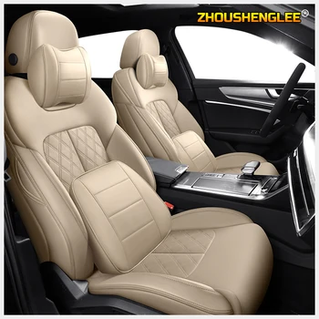 

ZHOUSHENGLEE Custom Leather car seat cover For Dodge Caliber Avenger Journey challenger Automobiles Seat Covers cars seat style