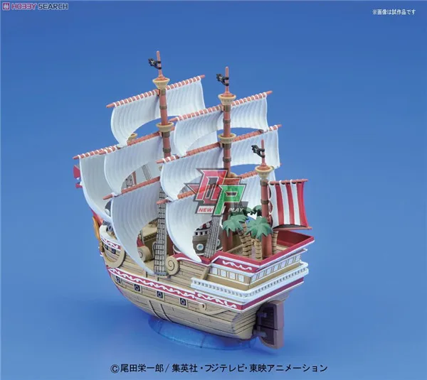 Оригинальный Bandai One Piece Great Ship 04 четыре императора Shanks Redfoss в сборе фигурные