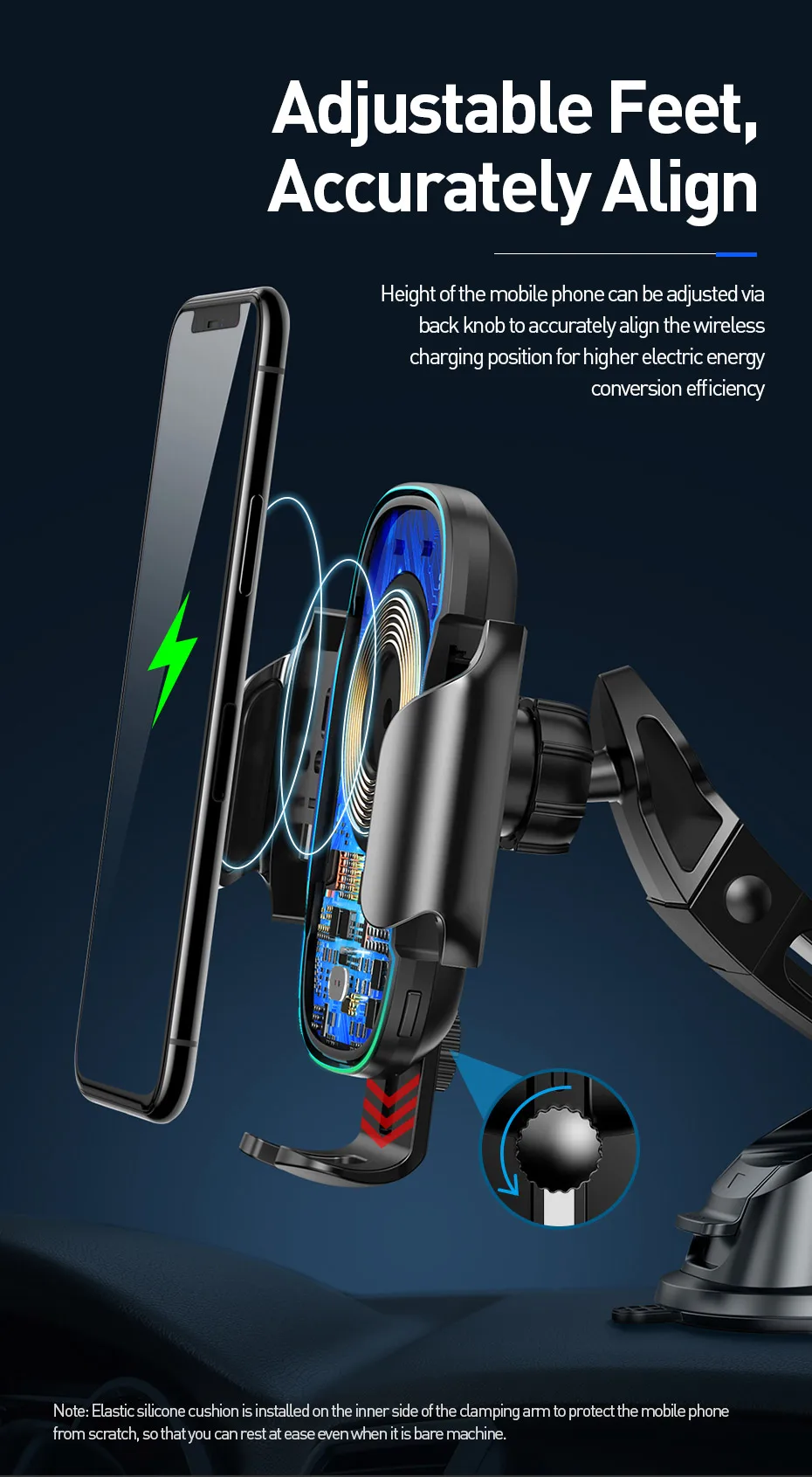 Baseus Беспроводной автомобильный держатель для телефона для iPhone huawei samsung Xiaomi Автоматическая Автомобильная Подставка для телефона крепление на вентиляционное отверстие