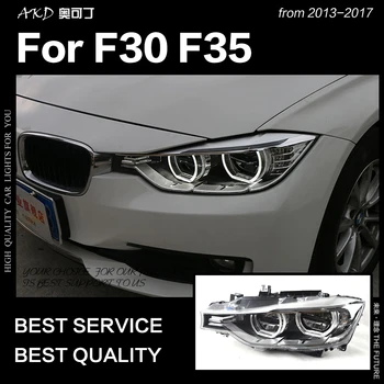 

AKD Car Styling for F30 F35 Headlights 2013-2017 320i 318i 325i Headlight DRL Hid Head Lamp Angel Eye Bi Xenon Beam Accessories