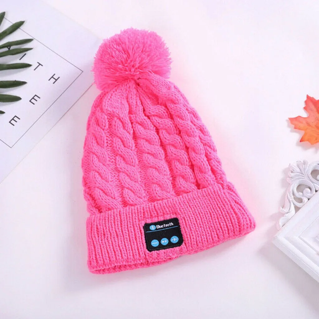 Bluetooth Smart Hat cap Беспроводная гарнитура наушники теплый динамик микрофон для взрослых теплые зимние шапки бини для женщин bonnet homme hiver