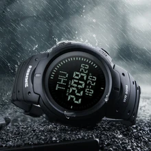 Практичные уличные Мужские Цифровые компасы спортивные часы обратного отсчета Мировое время часы 50 м водонепроницаемые походные часы