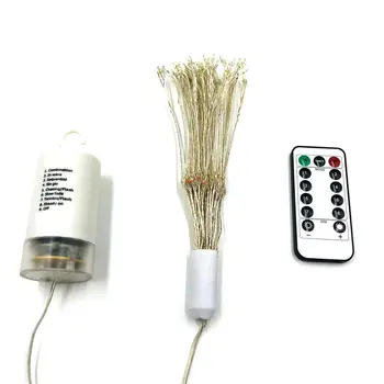

LED Dandelion 198 Lights Decorative Lights Holiday Lights Switchable Light Mode Warm White/Color Light Silver/Copper