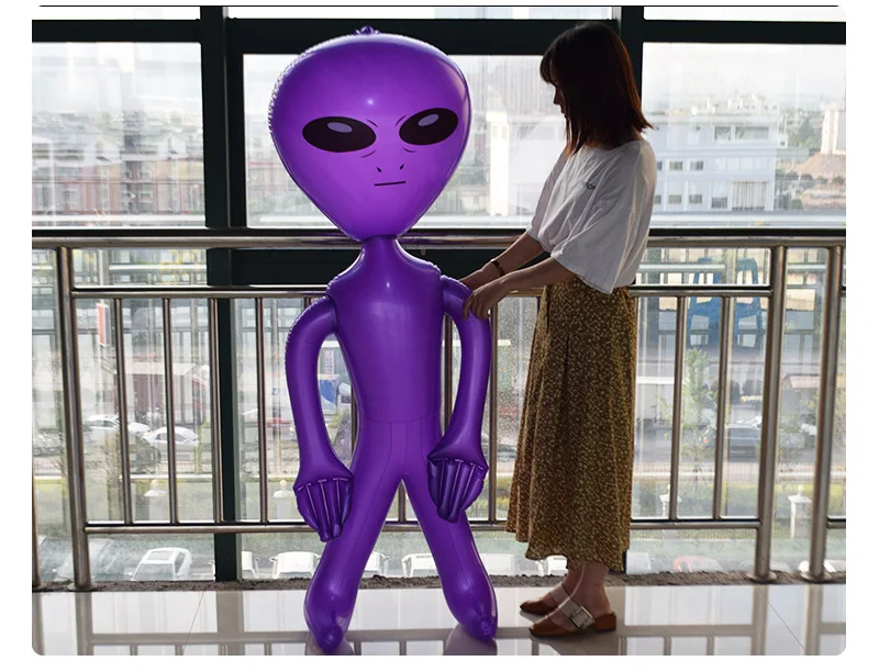 Environmentally Friendly PVC Inflatable Alien Doll Halloween Bar Decorations Advertising Gas Model