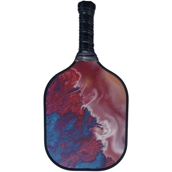 

Play Outdoor Accessories Honeycomb Comfortable Handheld Pickleball Paddle Beat Racquet Edge Guard Fiberglass Cushioned Colorful