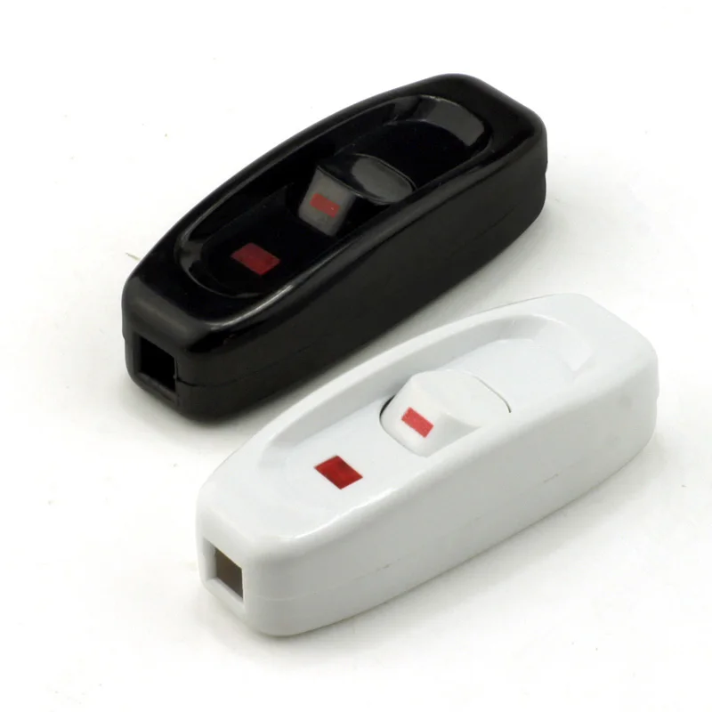 250V 10A Inline ON OFF Bedside Lamp Push Button Switch Table Desk Lamp Cord Cable Switch Home