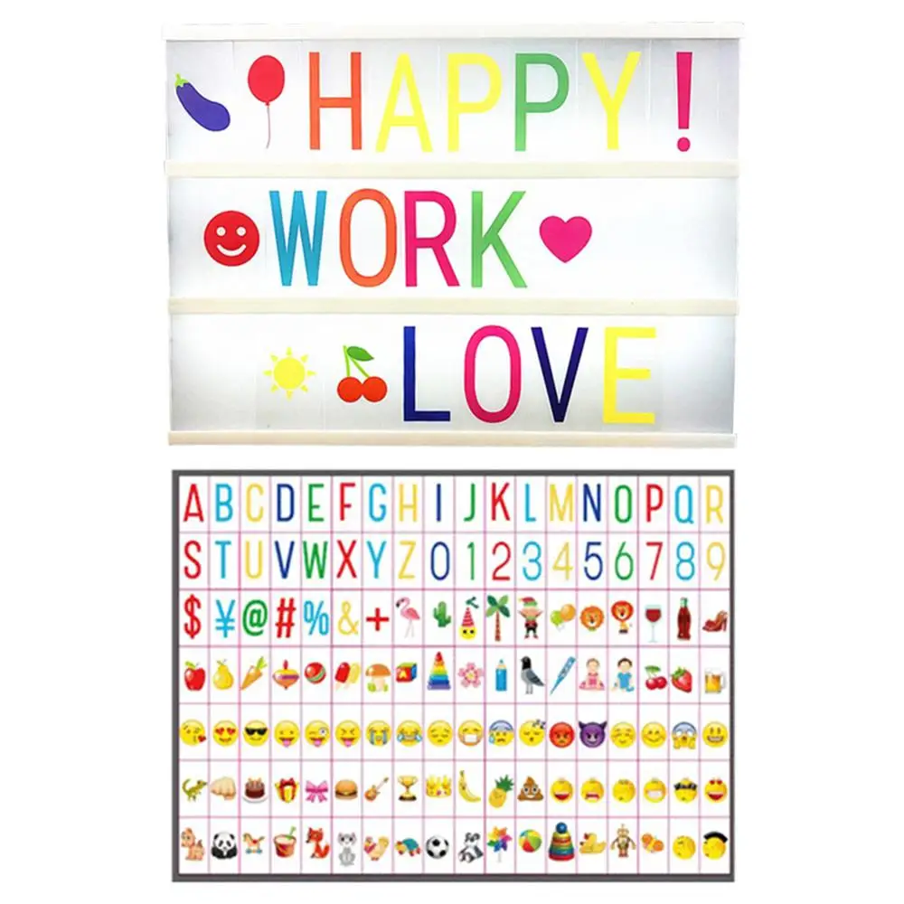 

Led Letters Symbols Lightbox Usb/Battery Powered Decoration Lamp Message Board Lightbox Indoor Outdoor Standing Lightbox