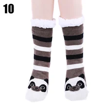 1 Pair Women Lady Indoor Knit Socks Warm Thicken Cozy Anti-slip for Winter Home TY66