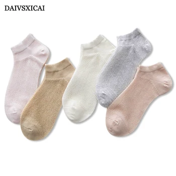 

4Pair/lot=8pieces Summer Mesh Boat Socks Fashion Female Candy Color Cotton Thin Section Breathable Woman Short Socks