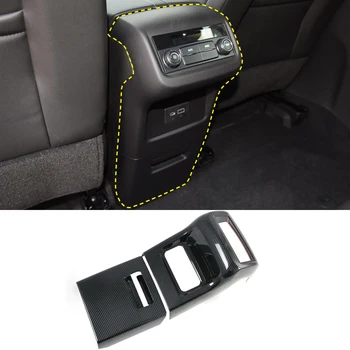 

For Chevrolet Blazer 2019-2020 ABS Carbon Rear Back Row Air Outlet Vent Frame Cover Trims 3Pcs