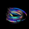 New Holographic Reflective Shoelaces Double-sided Reflective High-bright Reflective Flat Laces Sneakers Shoe Laces 120/140/160cm ► Photo 3/6