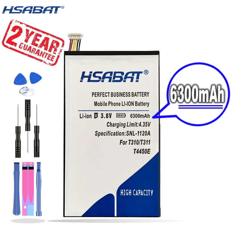 Новые поступления [HSABAT] 6300 мА/ч T4450E батарея для Samsung GALAXY Tab 3 8 0 T310 T315 T311 SM-T310 SM-T311 E0396