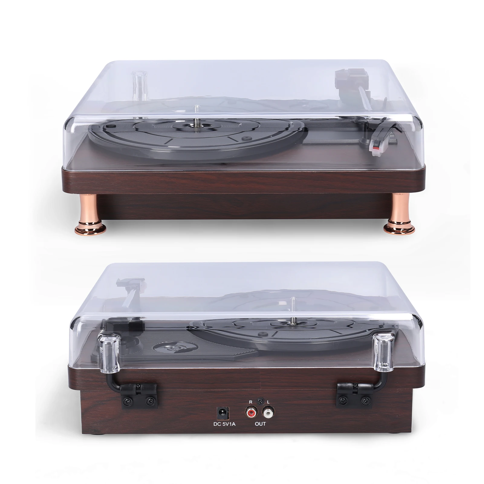 Retro Vinyl Record Player Newest Record Player with Dustproof Cover 33/45/78RPM Classic Nostalgic Style Hot Sale