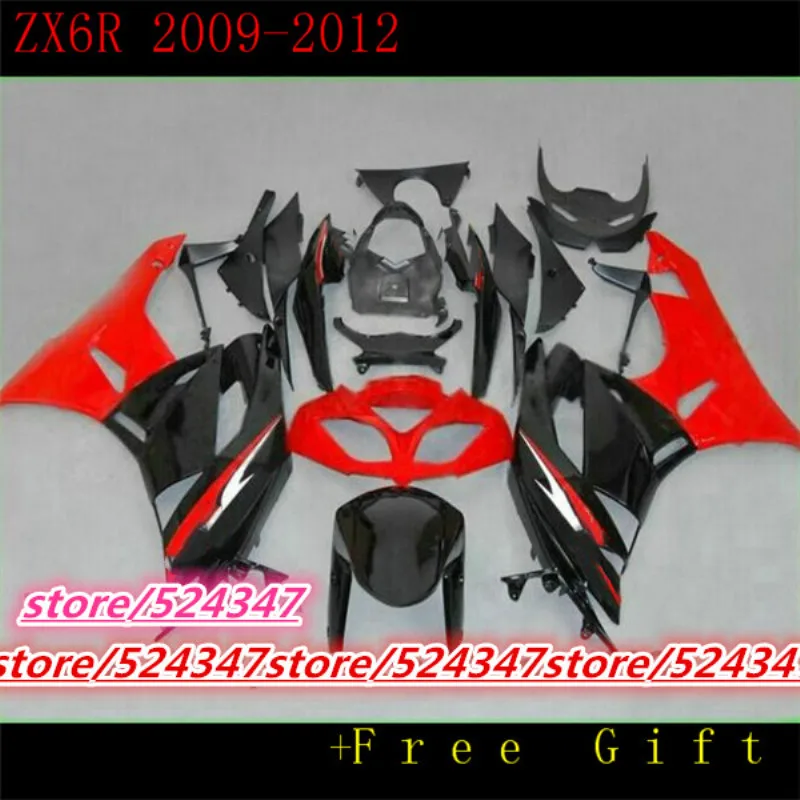 Распродажа ZX - 6 r комплект обтекателей для kawasaki ninja ZX6R 2009-2012 Белый Черный