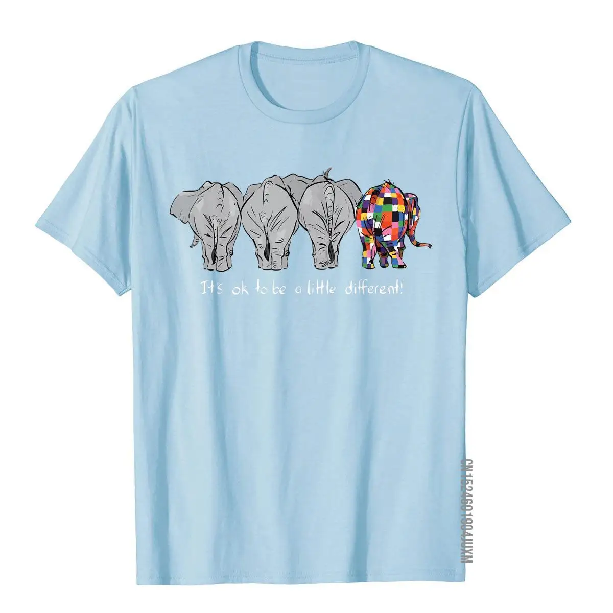 T-Shirt humoristique en coton avec éléphant pour homme, haut ajusté, Style anglais, Hip Hop