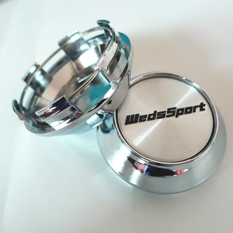 4pcs 68mm Car Wheel Hub Center Dust-proof Cap Cover 45mm Badge Emblem Sticker for WedsSport Spoon Sports car wheel hub covers