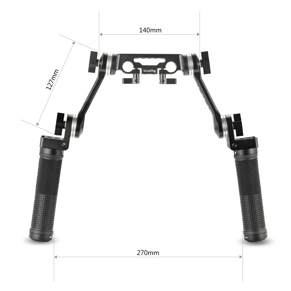 SmallRig Arri Rosette Handle Kit with 15mm Rod Clamp Cheese Short Arm for Shoulder Rig Mount DSLR Stabilizing System - 2002