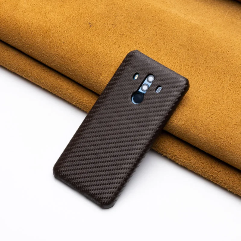 Чехол для телефона из углеродного волокна s для huawei mate 10Pro 9 10 20 Lite P10 P20 P30 Lite Pro Чехол для Honor 8X9 10 V20 P чехол - Цвет: Brown