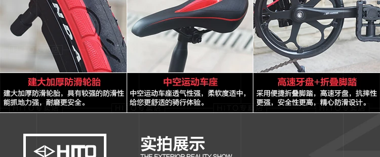 Discount New Brand aluminum alloy 20/22 inch frame 6 speed folding bike outdoor BMX Disc brake bicicletas lady children bicycle 36