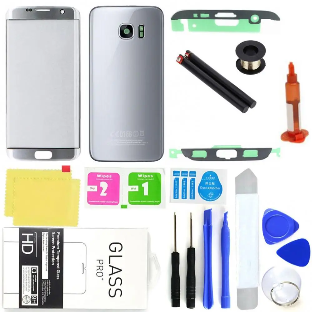 Внешнее Переднее стекло для телефона задняя крышка Замена Samsung Galaxy S7 Edge детали
