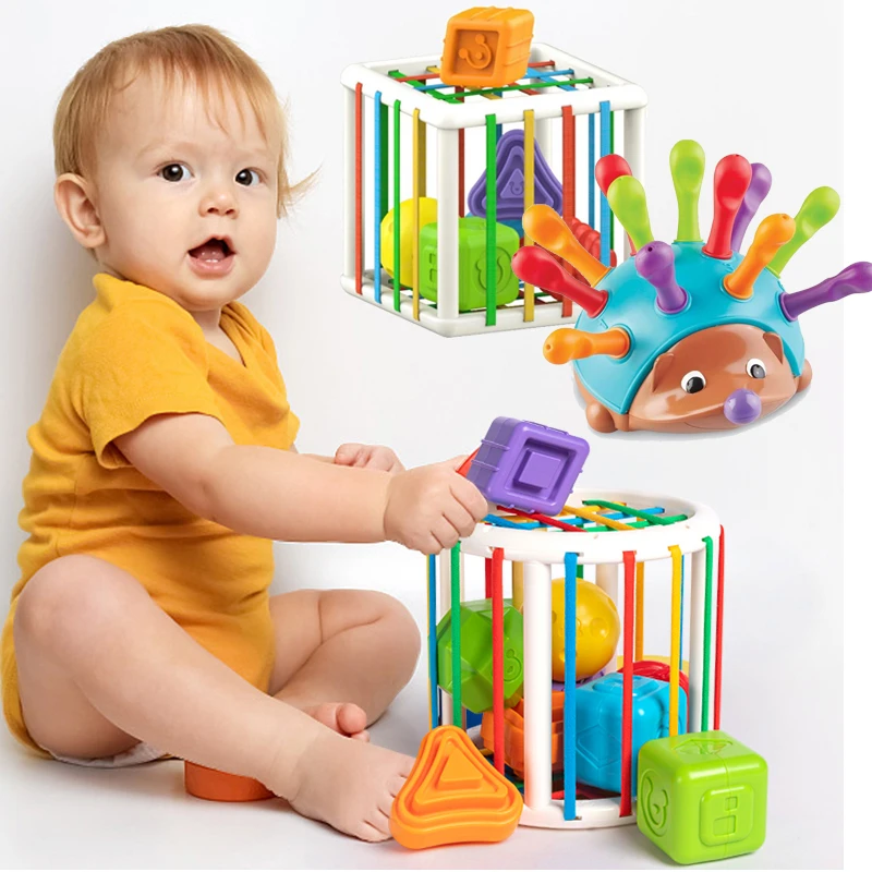 Juguete de clasificación de forma de bebé, habilidad motora, juguete táctil 10 meses a 3 años, cubo suave de entrenamiento Montessori, juguetes educativos, regalo| | - AliExpress