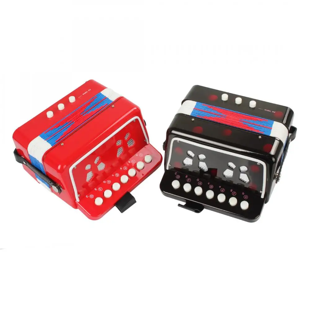 

7 Keys + 3 Buttons Children Kids Button Toy Accordion Keyboard Instruments