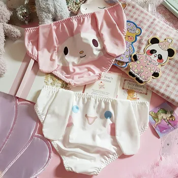 

Princess sweet lolita underwear Japanese soft sister cute cartoon melody stereo big ears dog sexy milk silk underwear LP134