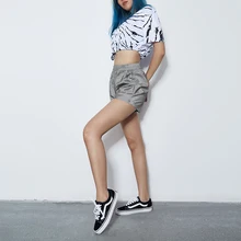 Женские шорты для йоги, повседневные спортивные шорты для бега, светоотражающие летние шорты для йоги, спортзала, популярные штаны с высокой талией и эластичным карманом для девушек