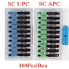 100pcs SC UPC Single Mode Fiber Optic Fast Connector SC APC FTTH SC Quick Connector SC Adapter Field Assembly ► Photo 1/5