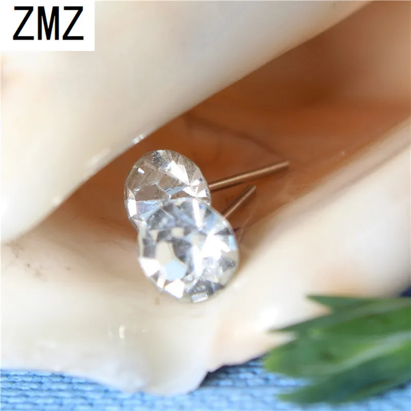 ZMZ 2019 cute resin earring gold/silver plated unique with pearl & shinny stones fashion jewelry for women