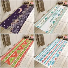 Творческий 3D напечатание рождественское коврик коврики для прихожей и коврики для Спальня Гостиная коврик для кухни, ванной, Противоскользящие коврики