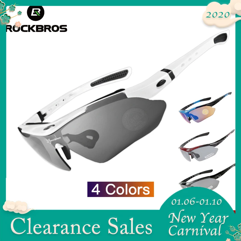  ROCKBROS Bike Glasses Eyewear Polarized Cycling Glasses 5 Lens UV400 Proof Sport glasses Outdoor Sp