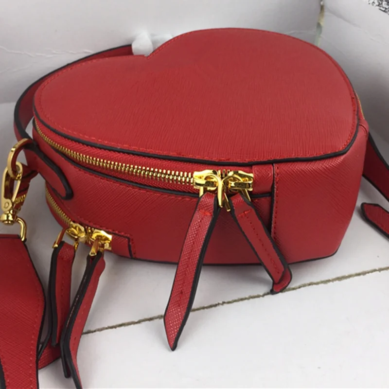 Red Женские сумки из натуральной кожи, новинка, сумки в форме сердца, брендовые дизайнерские сумки, сумки через плечо, сумки через плечо, женские сумки, вечерние сумки - Цвет: Red