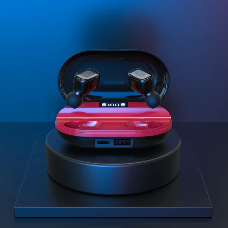 

Explosive TWS Wireless Bluetooth Headset In-Ear Stereo Sports Touch Earphone With Waterproof Charging Box Fully Upgrade Headset