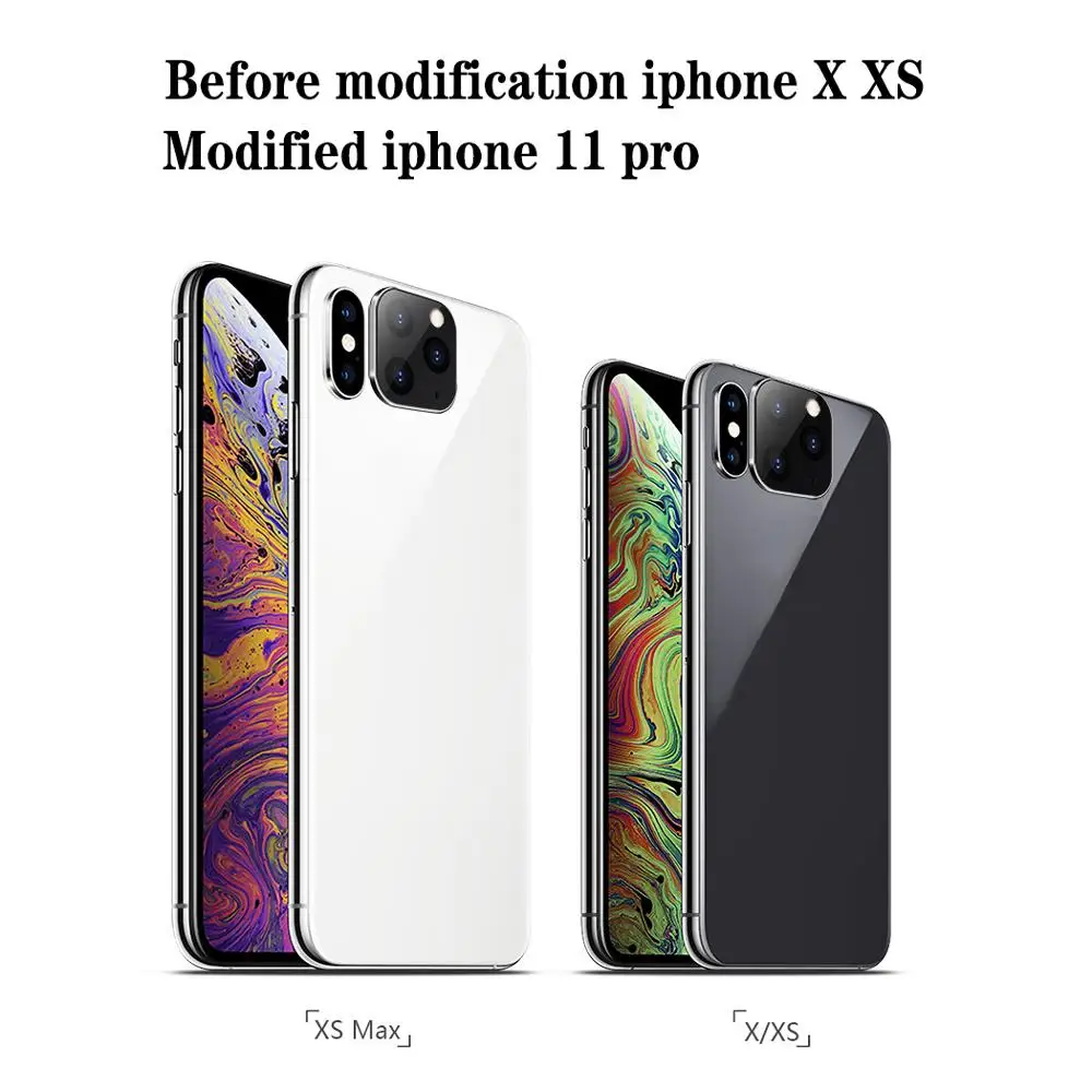 

Seconds Change For iPhone 11 PRO Applicable iPhone Apple X XS MAX Lens Sticker Modified Camera Cover Titanium Alloy Case Back