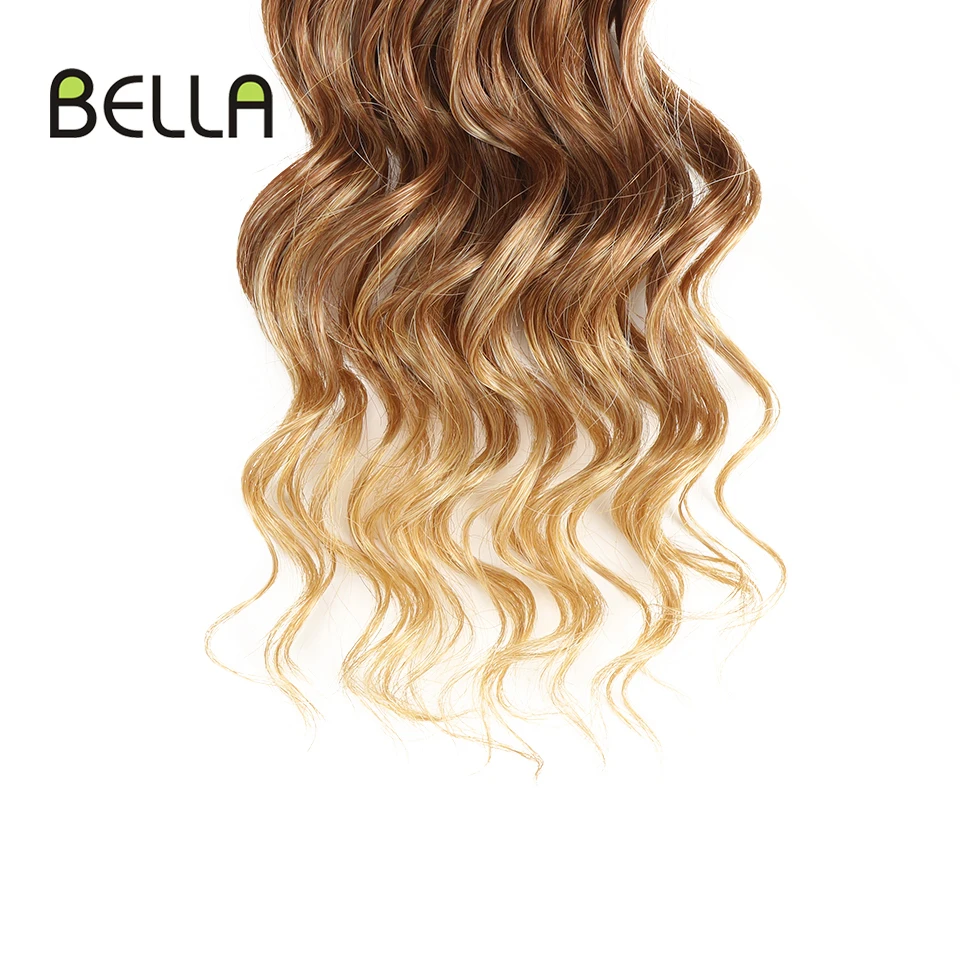 Волнистые волнистые пряди для наращивания Bella 7 шт. 12 14 16 дюймов 240 г 3