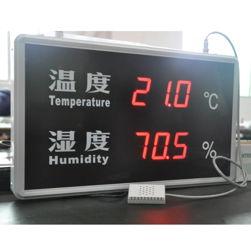 

Industrial Thermometer Display Large Transmitter High Precision Wall Mounted Sensor Display Recorder Have records