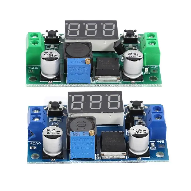 Мини LM2596S источник питания DC-DC понижающий Регулируемый понижающий модуль питания модуль зарядное устройство с цифровым дисплеем