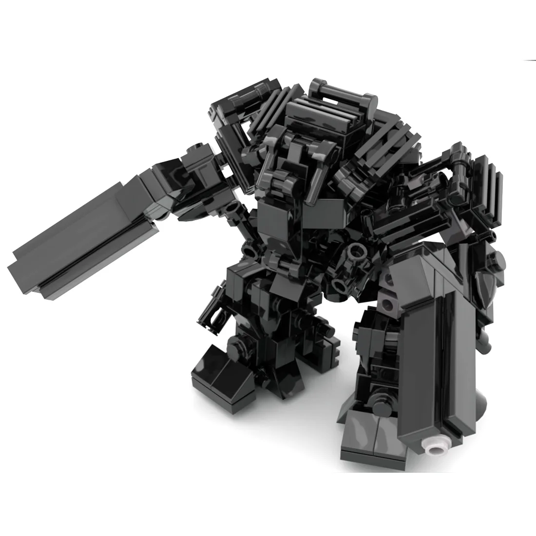

184Pcs MOC Mini Mecha Warfare Mecha Model Small Particle Building Blocks Educational Toy Gift For Collection - Land Battle Mecha