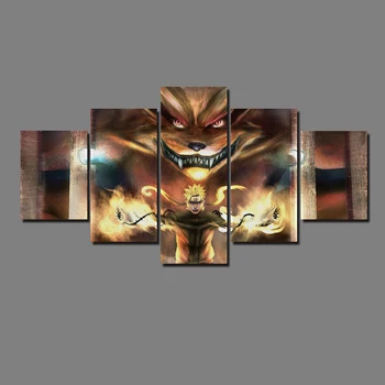 

Kurama Cross Naruto Stitch Home Decor Full Round Drill Diamond Picture Japan Anime Cool Handmade Fire Embroidery Painting Wall