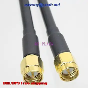 

DHL/EMS 100 pcs Cable 3FT SMA male plug to SMA male plug RG58 RF Pigtail jumper cable with one year warranty-A2