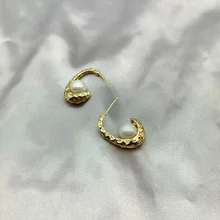 

Victorian Vintage Retro Earring Planted Gold Women Jewelry Korean Fashion Style Bridesmaid Gift Wedding Accessories 2022 Trend