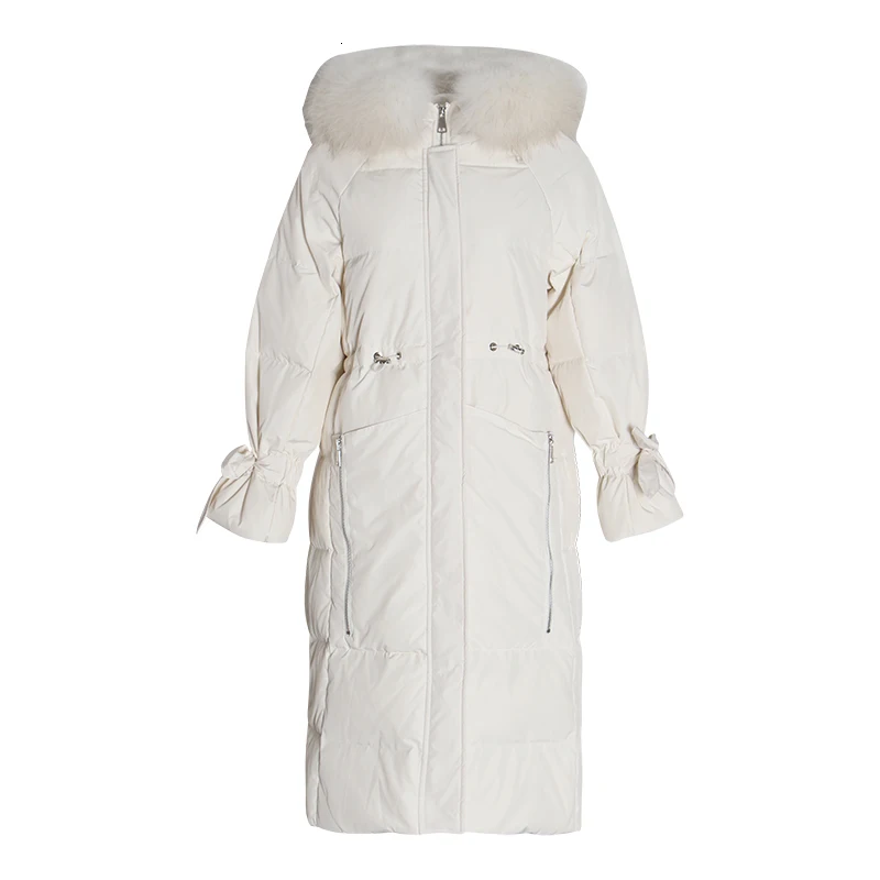 TWOTWINSTYLE зимние лоскутный мех Для женщин хлопковое пальто с капюшоном с длинными рукавами и шорты с завышенной талией и карманами теплый Плотные пуховики женские Мода