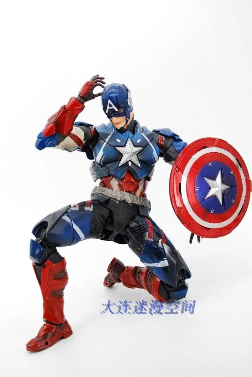 16 アクションフィギュアキャプテンアメリカアニメプレイアーツ Pvc 27 センチメートル南北戦争スーパーヒーローマーベル可動おもちゃギフトグッズモデル Play Arts Action Figurecaptain America Aliexpress