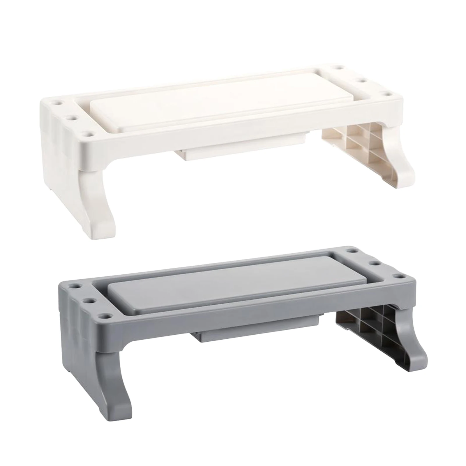 Computer Monitor Stand with Drawers And Cable Management Desktop Table Organizer